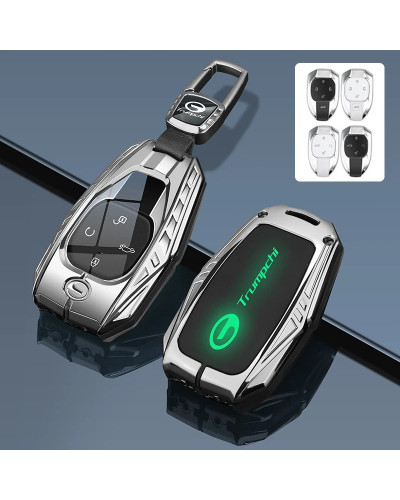 Funda con soporte para llave de aleación de Zinc para coche, accesorio