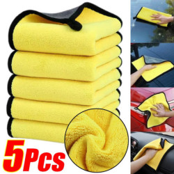 1/5Pcs Car Wash Microfiber...