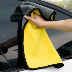 1/5Pcs Car Wash Microfiber Towel Water Absorbtion Drying Cloth Wash Towel Double Layer Clean Rags Car Detailing Microfiber Towel