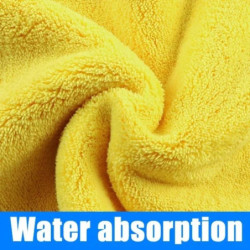 1/5Pcs Car Wash Microfiber Towel Water Absorbtion Drying Cloth Wash Towel Double Layer Clean Rags Car Detailing Microfiber Towel