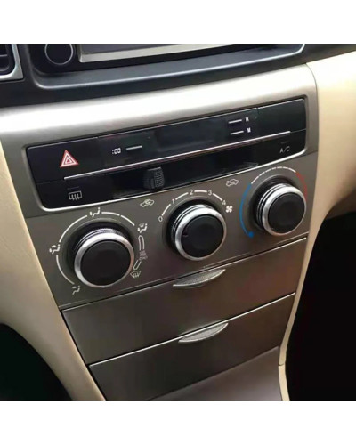 Perillas de aire acondicionado para coche, pegatina de cubierta de ani