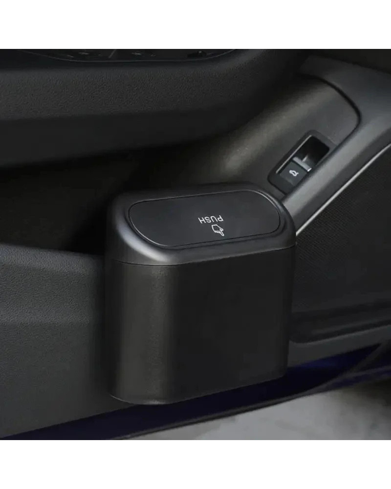Cubo de basura para coche, caja de almacenamiento colgante para basura