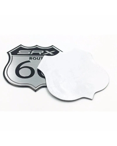 Pegatina de insignia de emblema de coche, calcomanía de Metal para casco de motocicleta, Ruta 66 para Cadillac XT4 XT5 US SRX Fo