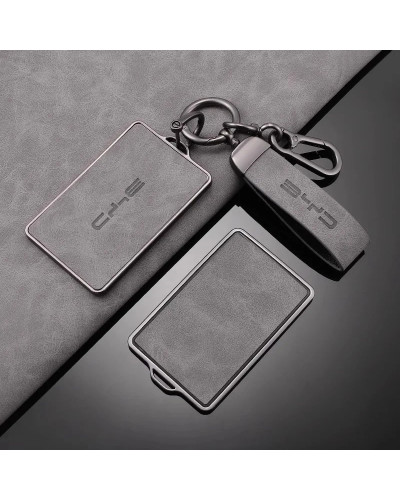 Funda de cuero para llave remota con tarjeta NFC para coche, cubierta 