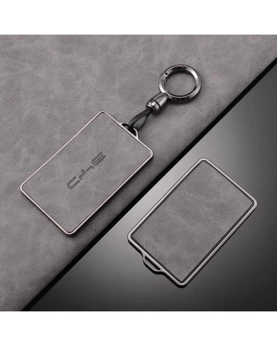 Funda de cuero para llave remota con tarjeta NFC para coche, cubierta 