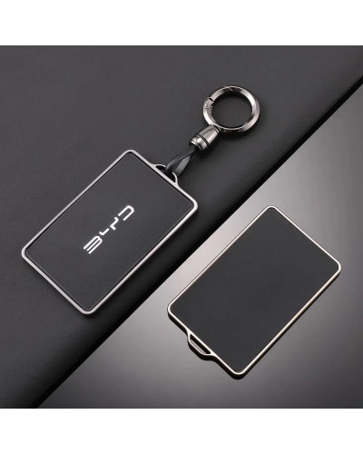 Funda de cuero para llave remota con tarjeta NFC para coche, cubierta 