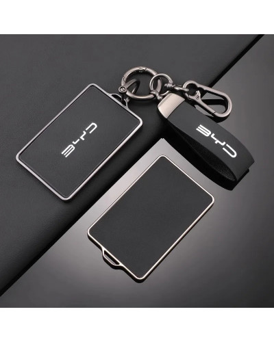 Funda de cuero para llave remota con tarjeta NFC para coche, cubierta 