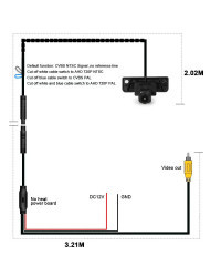 Cámara de visión frontal OEM AHD para coche, cámara HD de visión nocturna, ojo de pez, 150 °, para Buick GL8 652 2023, cámara de