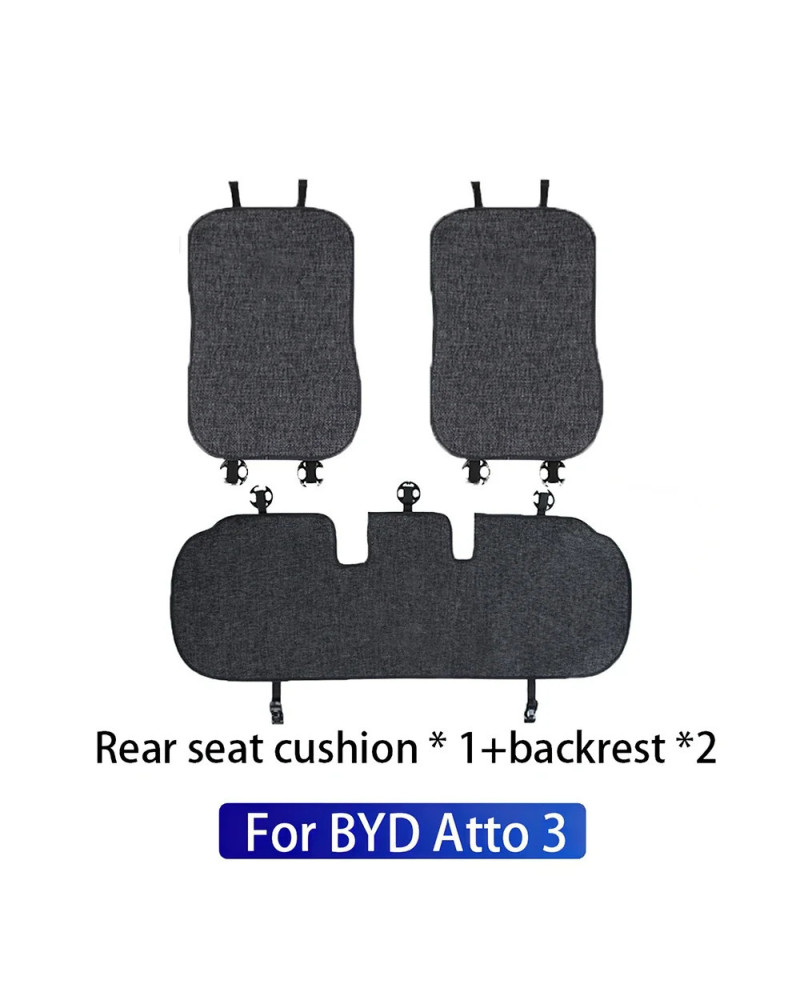 Cojín de lino transpirable para asiento de coche, alfombrilla protecto