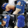 Blue Gloves Paint Cleaner Rust Tar Spot Remover Microfiber Car Moto Washer Cleaning Care Detailing Brushes Washing Towel Tools