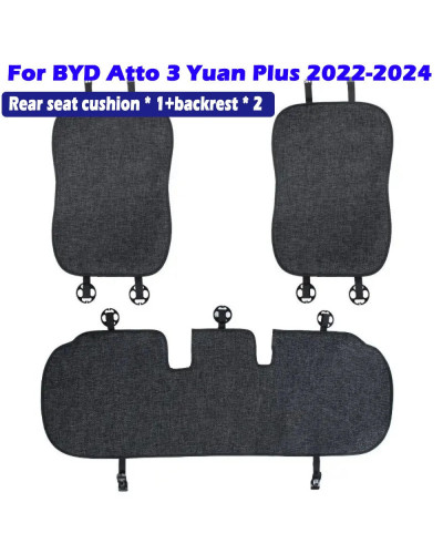 Fundas de asiento para BYD Atto 3 Yuan Plus, 2022, 2023, 2024, cojín d
