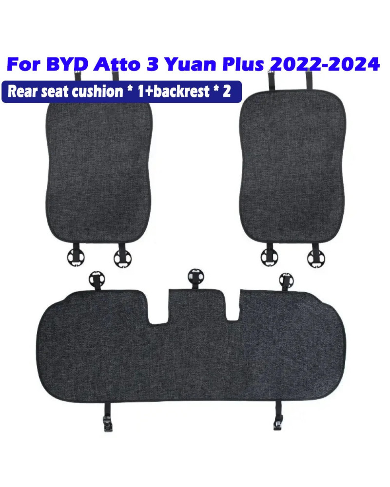 Fundas de asiento para BYD Atto 3 Yuan Plus, 2022, 2023, 2024, cojín d