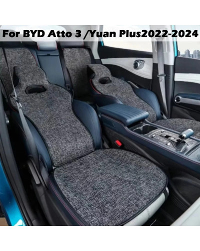 Fundas de asiento para BYD Atto 3 Yuan Plus, 2022, 2023, 2024, cojín d