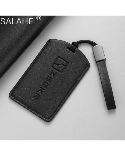Funda de cuero para llave de coche, carcasa de aleación de Zinc para Z