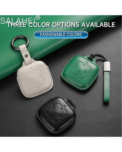 Funda de cuero para llave de coche, carcasa de aleación de Zinc para Z