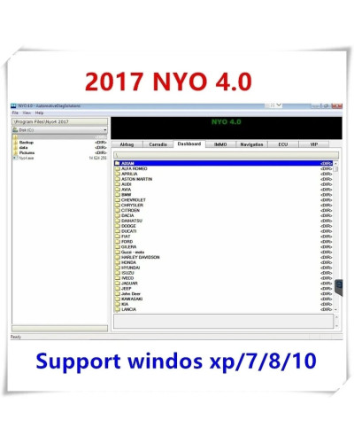 2017 NYO 4 Database Airbag Car Radio Dashboard IMMO Navigation For car