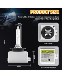 Bombillas HID D1S de 35W para Buick Enclave, faro de xenón blanco de 12V 6000K, luz alta y baja de 3800LM, lámpara de coche 2008