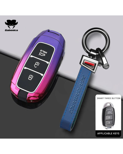 Funda para llave de coche de aleación de Zinc, carcasa completa para H
