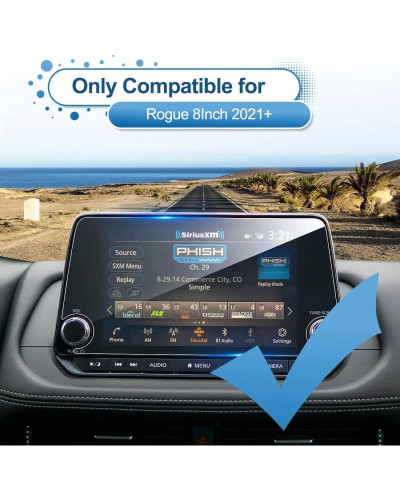 Protector de pantalla LCD para Nissan Rogue, cristal templado de naveg
