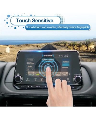 Protector de pantalla LCD para Nissan Rogue, cristal templado de naveg