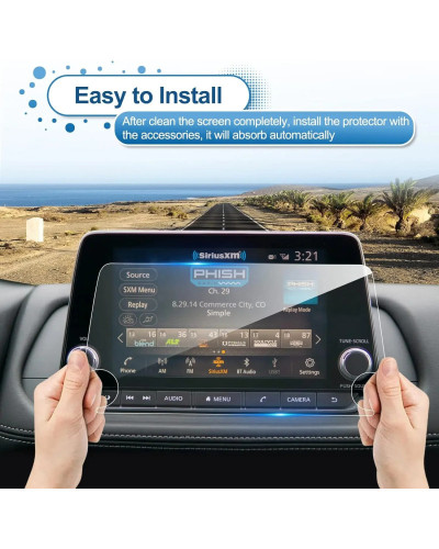 Protector de pantalla LCD para Nissan Rogue, cristal templado de naveg