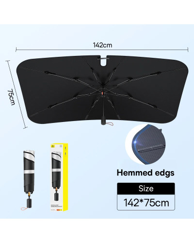Baseus parabrisas parasol paraguas bordes doblados cubierta Protector 
