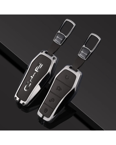 Funda de cuero de aleación de Zinc para llave remota de coche, accesor