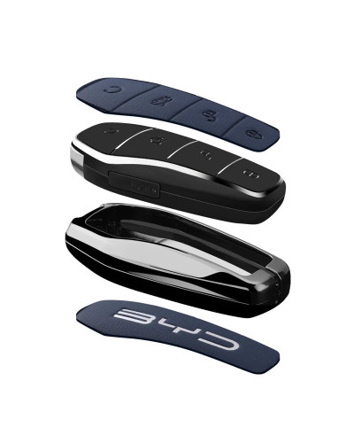 Funda de cuero de aleación de Zinc para llave remota de coche, accesor