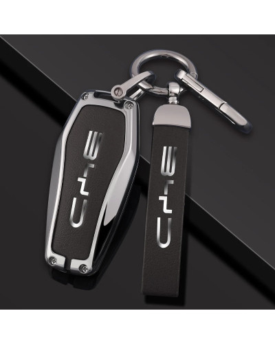 Funda de cuero de aleación de Zinc para llave remota de coche, accesor