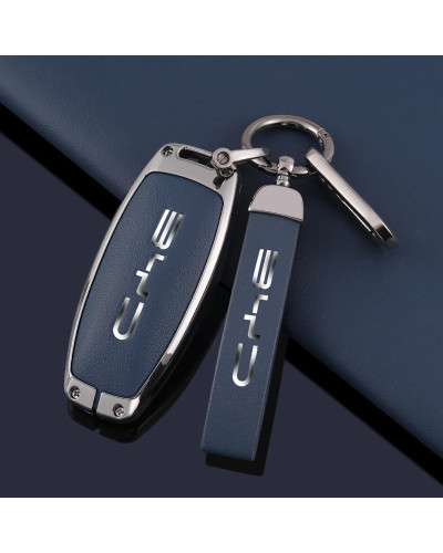 Funda de cuero de aleación de Zinc para llave remota de coche, accesor