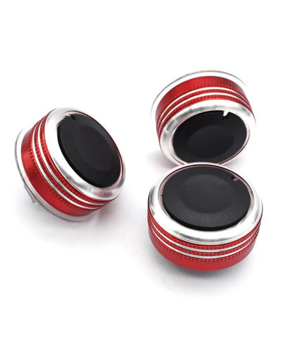 Perillas de aire acondicionado para coche, pegatina protectora de cubi