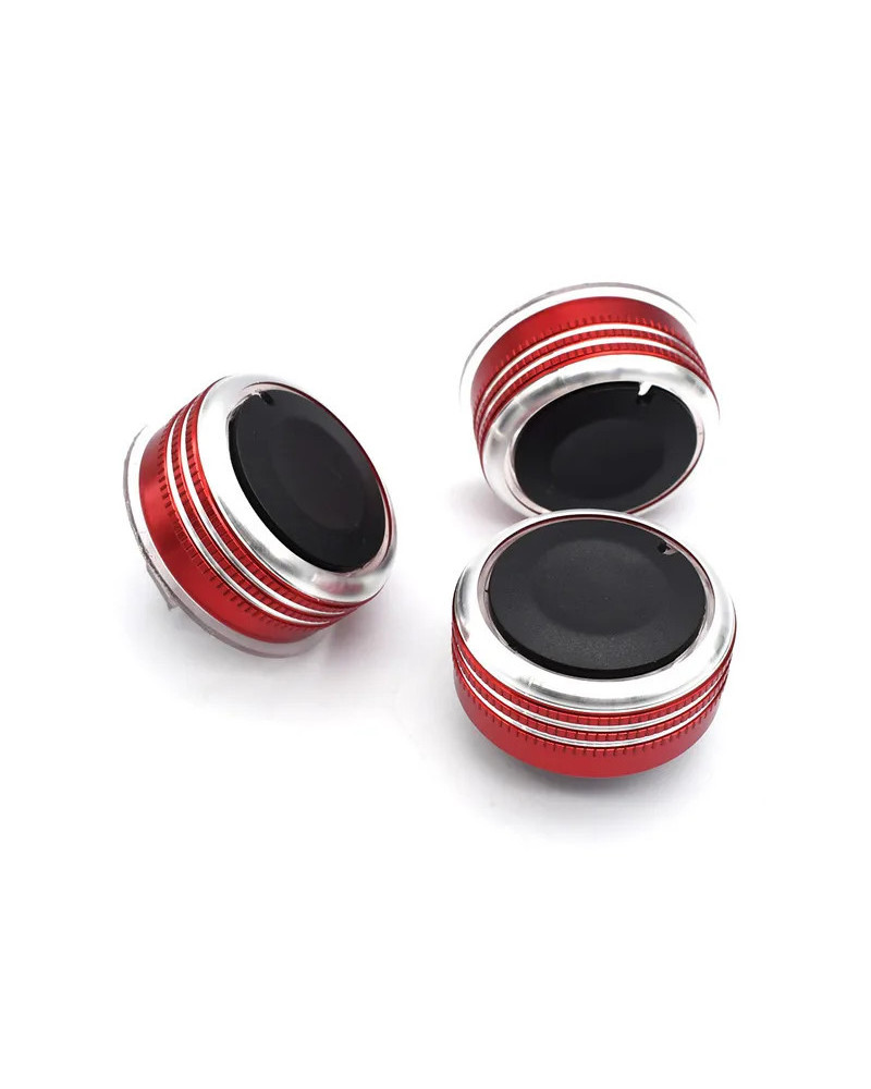Perillas de aire acondicionado para coche, pegatina protectora de cubi