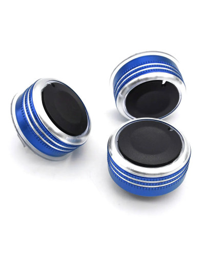 Perillas de aire acondicionado para coche, pegatina protectora de cubi