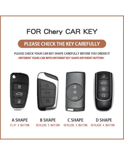 Funda de Tpu para llave de coche, accesorios de llavero para Chery Omo