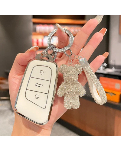 Funda de Tpu para llave de coche, accesorios de llavero para Chery Omo