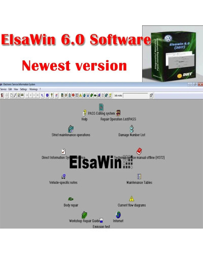 2024 Hot Sale ElsaWin 6.0 Auto Repair Software For Audi Elsa Win 6.0 L