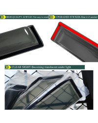 Visera de ventana para BUICK VERANO 2011-2016, visera de puerta Weathershield, protectores de viento, sol, lluvia, ventana later