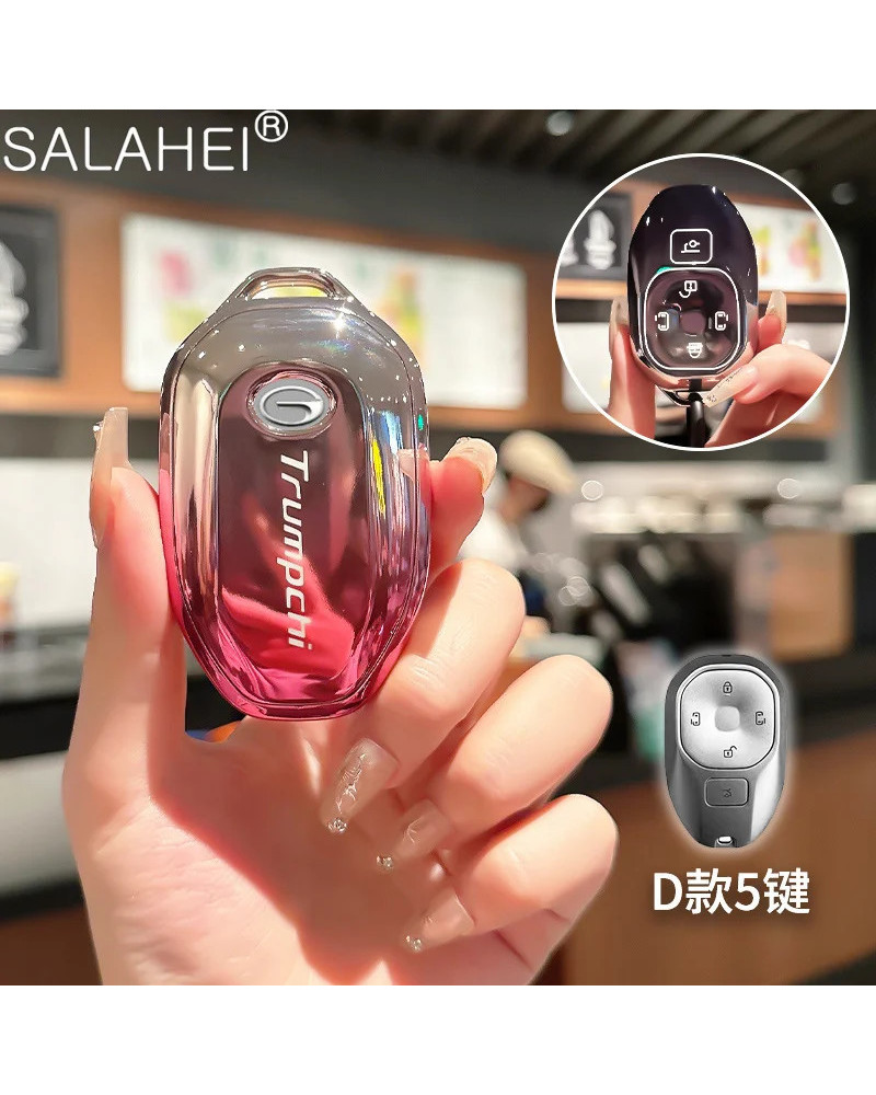 Funda de TPU para llave remota de coche, carcasa para Trumpchi GAC Emp