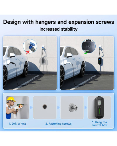 AFYEEV 7200W portátil Type2 IEC62196-2 EV cargador Type1 SAE J1772 car