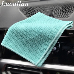 Lucullan Magic Power Super Absorbancy Waffle Weave Cloth 30X40CM 380GSM Microfiber Towels For Glass Paint and Interior