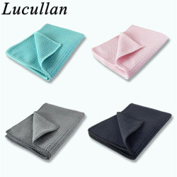 Lucullan Magic Power Super Absorbancy Waffle Weave Cloth 30X40CM 380GSM Microfiber Towels For Glass Paint and Interior