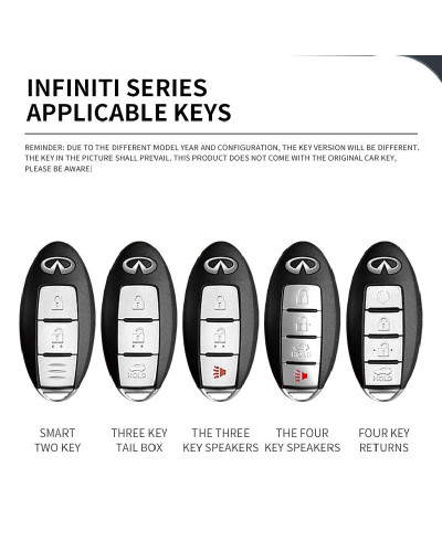 Funda de aleación de Zinc para llave de coche, carcasa remota intelige
