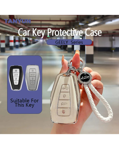 Funda de TPU para mando a distancia de coche, carcasa para Geely Emgra
