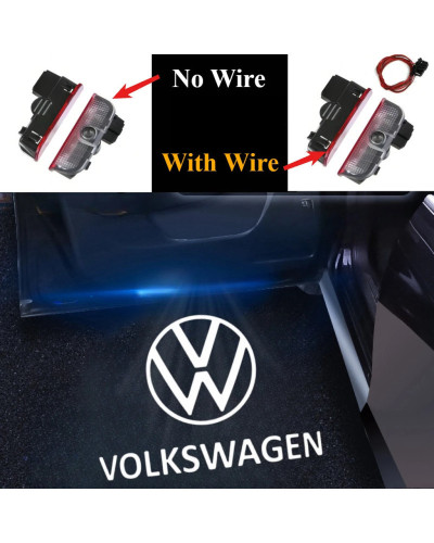 Luz de bienvenida de proyección de puerta con logotipo LED para coche,