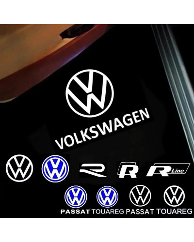 Luz de bienvenida de proyección de puerta con logotipo LED para coche,