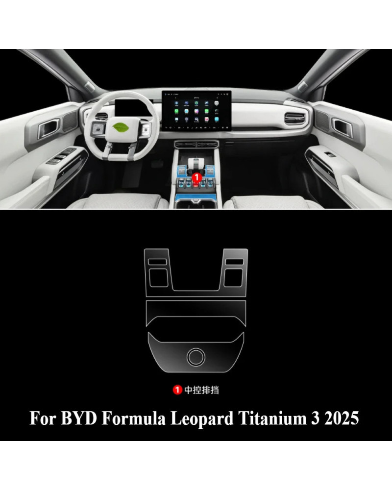 Para BYD Formula Leopard Titanium 3 accesorios película interior trans