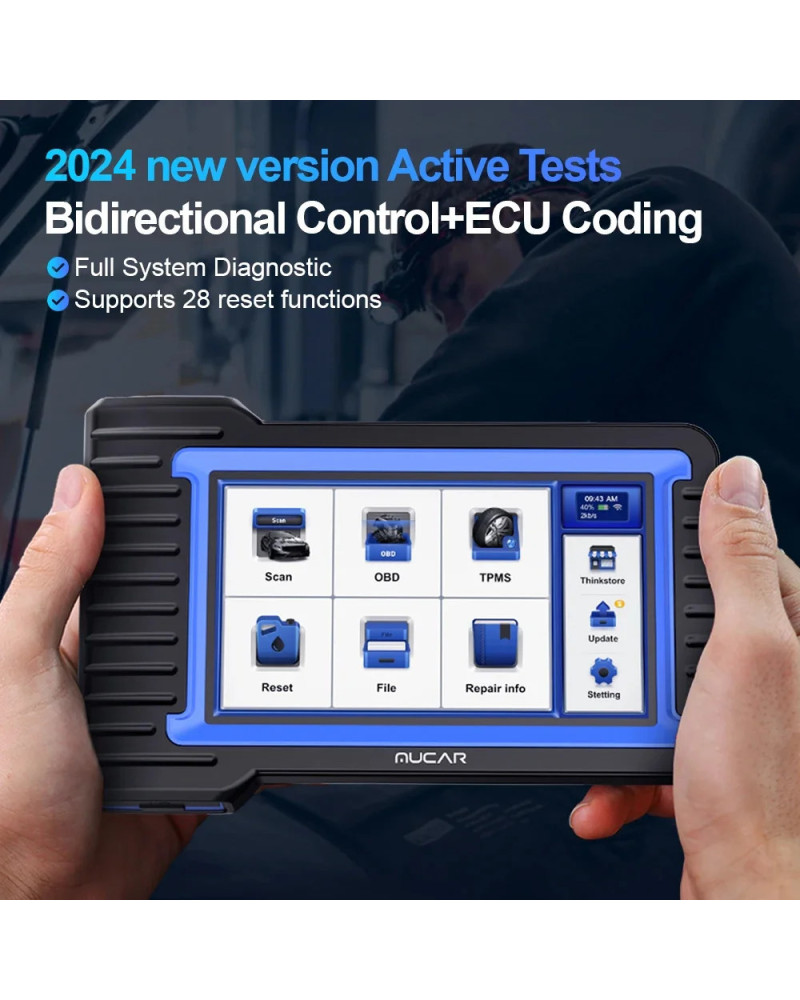 MUCAR VO7 Automotive OBD2 Scanner Professional ECU Coding Bidirectiona