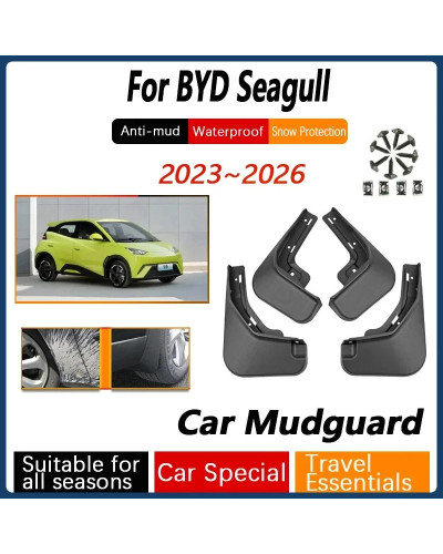Guardabarros de barro de coche para BYD Seagull 2023 2024 2025 2026 gu