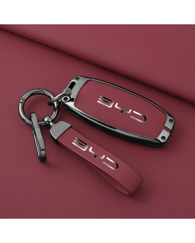 Funda de cuero de aleación para llave de coche, accesorios para llaver