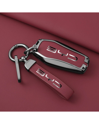 Funda de cuero de aleación para llave de coche, accesorios para llaver